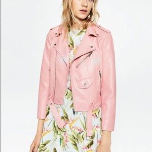 Pink Leather Jacket